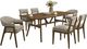 New Classic® Home Furnishings Miller 7-Piece Gray/Walnut Dining Table Set-0