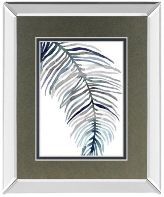 Classy Living Emma Scarvey Blue Feathered Palm II Wall Art-0