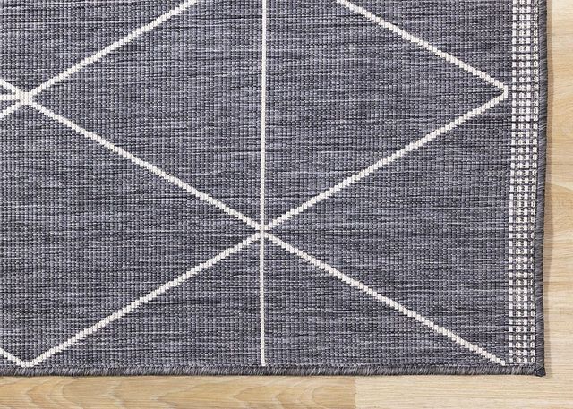 Kalora Interiors Bristol Cream/Grey 5'x8' Style 1 Indoor/Outdoor Area Rug-4