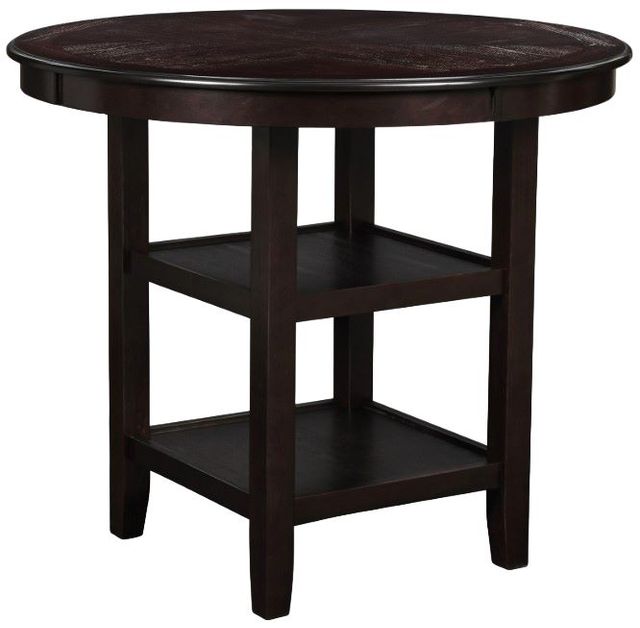 New Classic® Home Furnishings Gia 5-Piece Ebony Circle Counter Dining Set-2