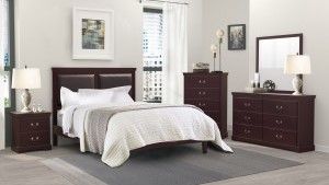Mazin Furniture Seabright Cherry Mirror-1