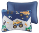 Olliix by Mi Zone Kids Nash Blue Full/Queen Monster Truck Reversible Coverlet Set-3
