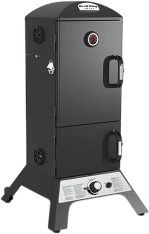 Broil King® 22" Black Vertical Freestanding Liquid Propane Cabinet Smoker-2