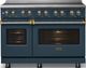 Viking® 5 Series 48" Squall Pro Style Induction Range with Brushed Brass Trim-2
