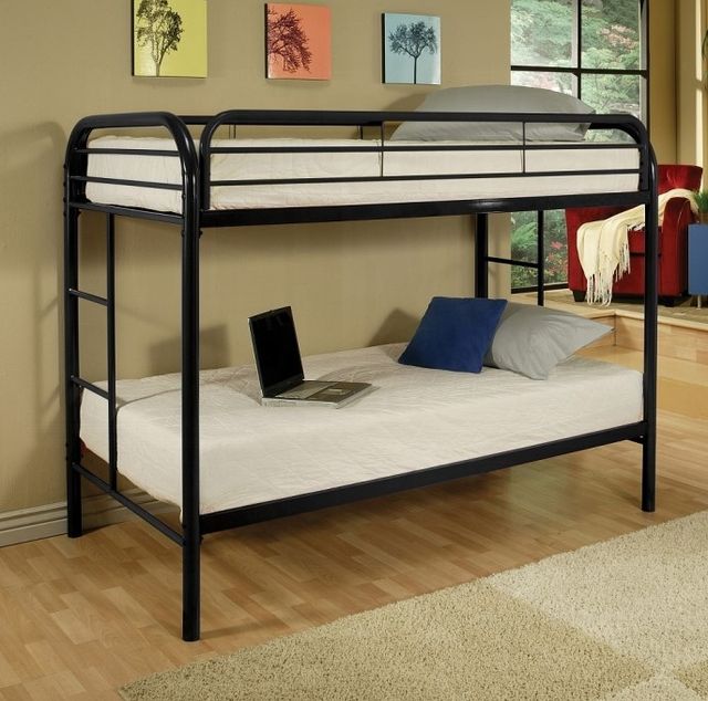 ACME Furniture Thomas Black Twin Over Twin Bunk Bed-1