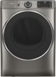 GE® 7.8 Cu. Ft. Satin Nickel Smart Front Load Gas Dryer-0