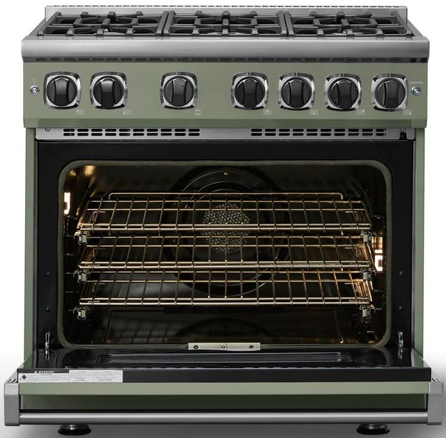 Viking® 7 Series 36" Eucalyptus Pro Style Natural Gas Range-1