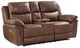 New Classic® Home Furnishings Ryland Brown Power Dual Power Reclining Loveseat-0