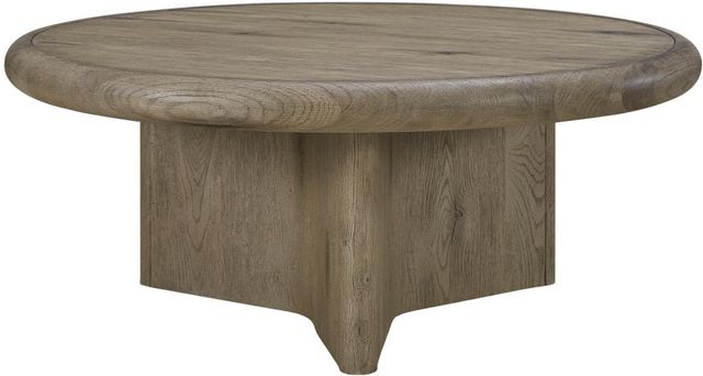 Bernards Pagosa Beige Round Cocktail Table-2