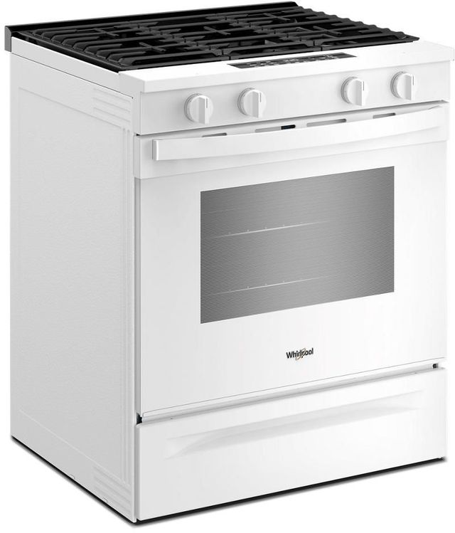 Whirlpool® 30'' White Smart Slide-In Gas Range -2