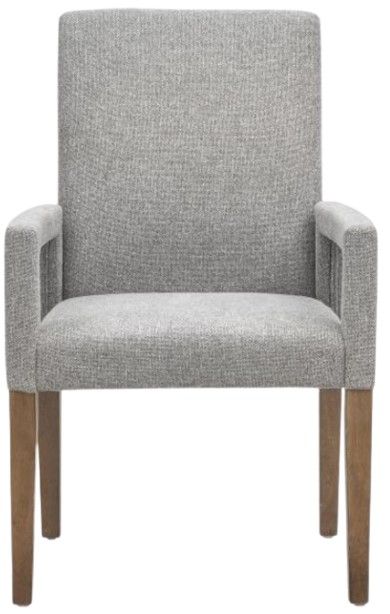 Magnussen Home® Lindon Sauve Pebble Upholstered Dining Arm Chair-1