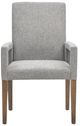Magnussen Home® Lindon Sauve Pebble Upholstered Dining Arm Chair-1