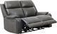 Primo™ International Heritage Brindle Charcoal Leather-Match Power Motion Loveseat-0