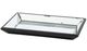 A & B Home Black Rectangular Glass Tray-0