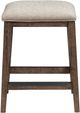 Intercon Kauai Beige/Brushed Mango Backless Barstool-1