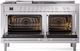 Ilve® Professional Plus II 60" Stainless Steel Pro Style Dual Fuel Range-1