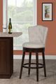 HH2 Home Edenwood Chocolate/Cream Swivel Bar Stool-4