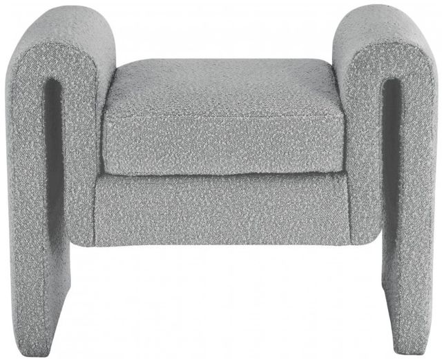 Meridian Furniture Stylus Grey 31" Accent Bench-1