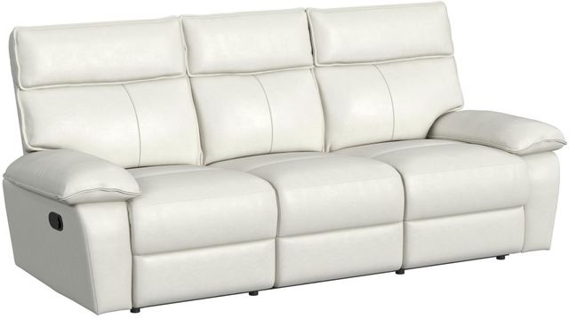 Elements International Wildcat Aviarah White Manual Reclining Sofa-0