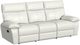 Elements International Wildcat Aviarah White Manual Reclining Sofa-0