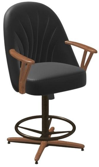 Chromcraft Customizable Bailey Swivel Tilt Counter Height Dining Stool-3