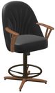 Chromcraft Customizable Bailey Swivel Tilt Counter Height Dining Stool-3