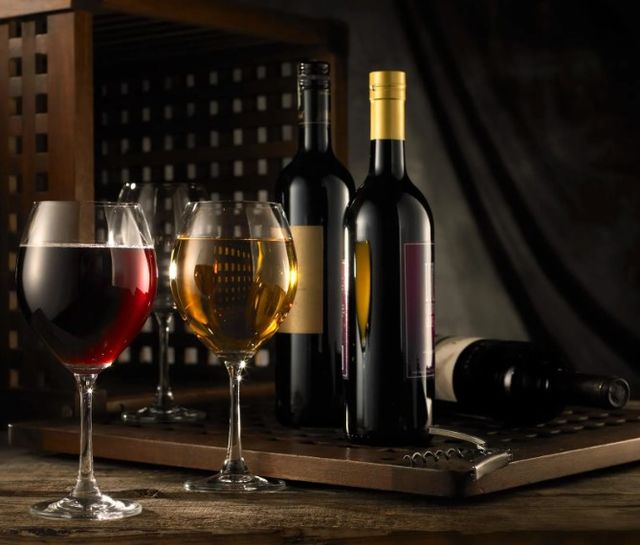 Classy Art Wine Glasses & Bottle Wall Art-1
