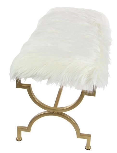 Deco Marche Gold/White Bench-1