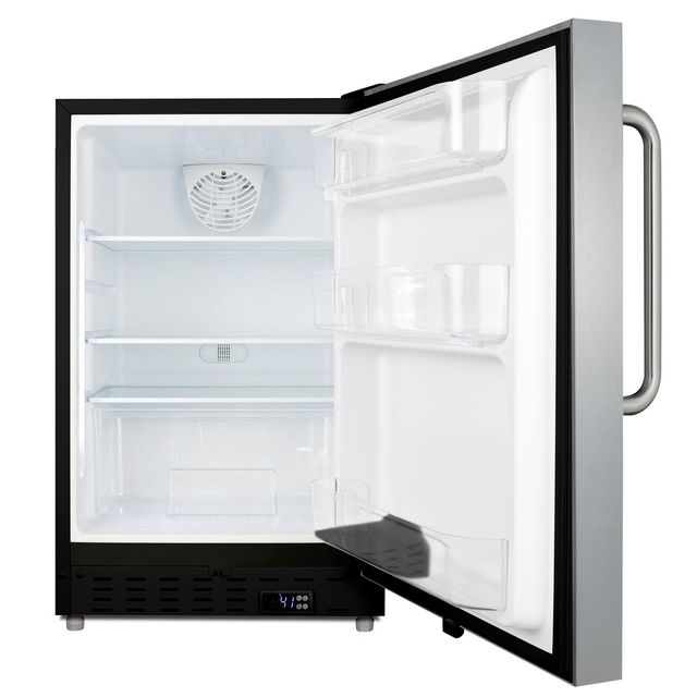 Summit® 3.5 Cu. Ft. Stainless Steel Under The Counter Refrigerator-1
