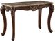 ACME Furniture Mehadi Marble Top Sofa Table with Walnut Base-0