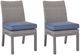 Signature Design by Ashley® Dillon Beach 2-Piece Blue/Gray Aluminum/Fabric Outdoor Dining Side Chair-0