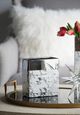 A & B Home Silver/White Ceramic Vase-3