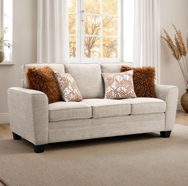 Furniture of America® Enea Taupe Sofa-1
