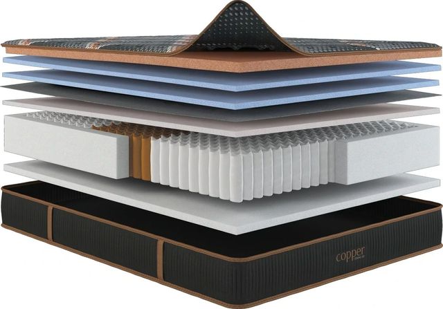Copper by Spring Air® 13.5" Hybrid Medium Quilted Tight Top Queen Mattress-3
