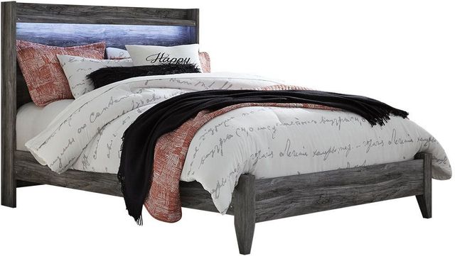 Signature Design by Ashley® Baystorm 4-Piece Gray King Panel Bed Set-1