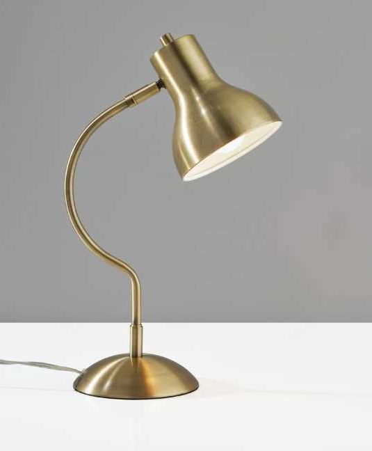 Adesso® Elmhurst Antique Brass Desk Lamp-4
