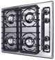 Summit® 24" Chrome Gas Cooktop-1