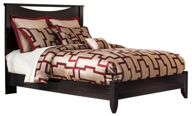 Signature Design by Ashley® Zanbury 5-Piece Merlot Queen Panel Bed Set-1