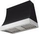 AGA Marquee 36" Black Wall Mounted Range Hood with Polished Chrome Trim-0