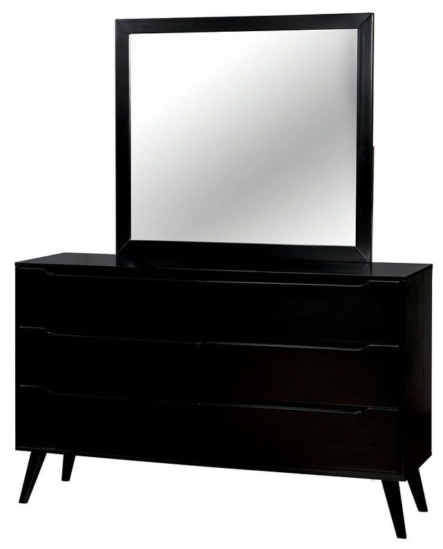 Furniture of America® Lennart 5-Pieces Black Queen Bedroom Set-2