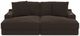 iAmerica Marshmallow Chocolate 2pc Double Chaise-3