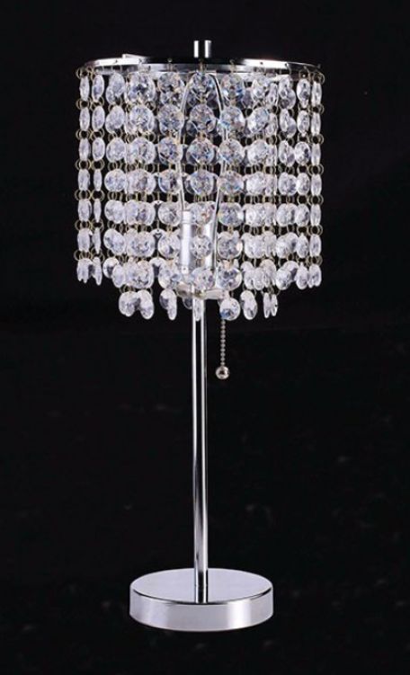 Furniture of America® Perla Chrome Table Lamp-1