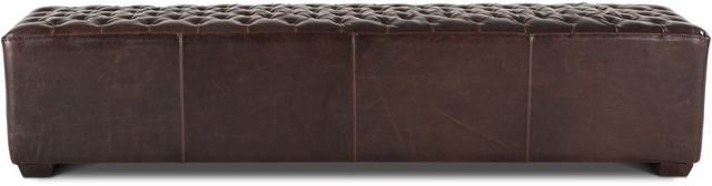 Home Trends & Design D'Orsay Dark Brown Leather Bench-1