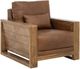 International Furniture Direct Ancora Brown Leather Accent Chair-0