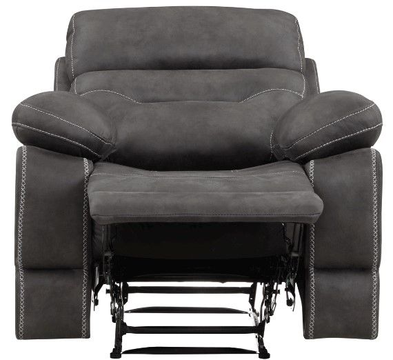Steve Silver Co. Rudger Moonlight Gray Manual Recliner-3