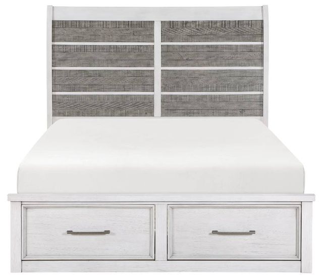 Homelegance® Ambrose Antique Gray/Antique White Queen Storage Platform Bed-1
