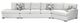Lancer Furniture Customizable SE880 3-Piece Left Arm Facing Sectional-0