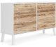 Signature Design by Ashley® Piperton 4-Piece Two-Tone Brown/White Queen Panel Platform Bed Set-2