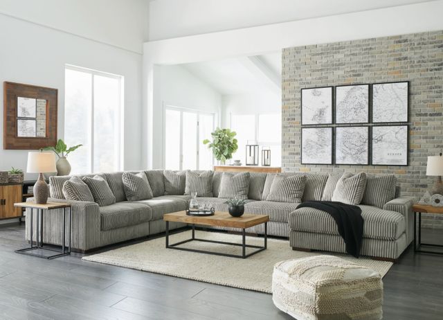 Signature Design by Ashley® Lindyn 6-Piece Fog U-Shape Sectional and Chaise-1