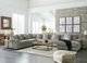 Signature Design by Ashley® Lindyn 6-Piece Fog U-Shape Sectional and Chaise-1
